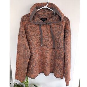 Beautiful Rachel Zoe Peach-Orange and Gray Women's Hoodie XL